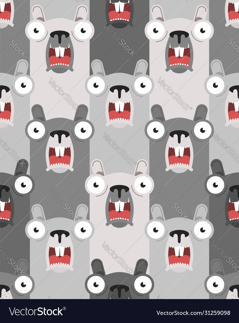 Groundhog day pattern seamless marmot background