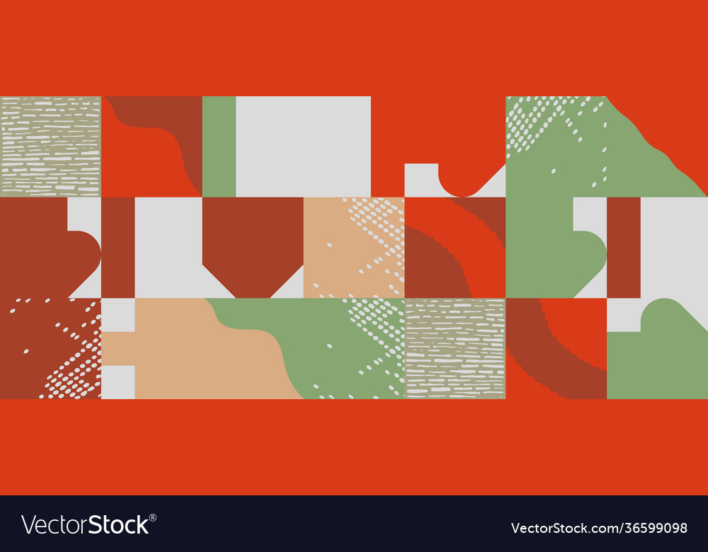 Hand-drawn abstract pattern design vector image Hand-drawn abstract pattern design