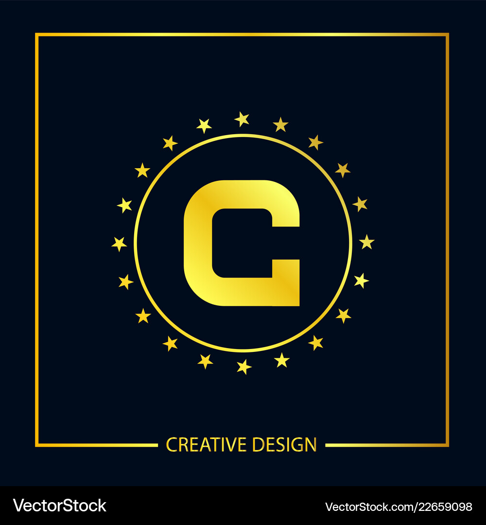 Initial letter c logo template design Royalty Free Vector