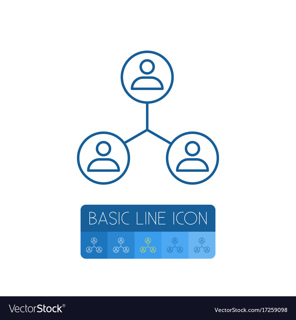Isolated networking outline sharing