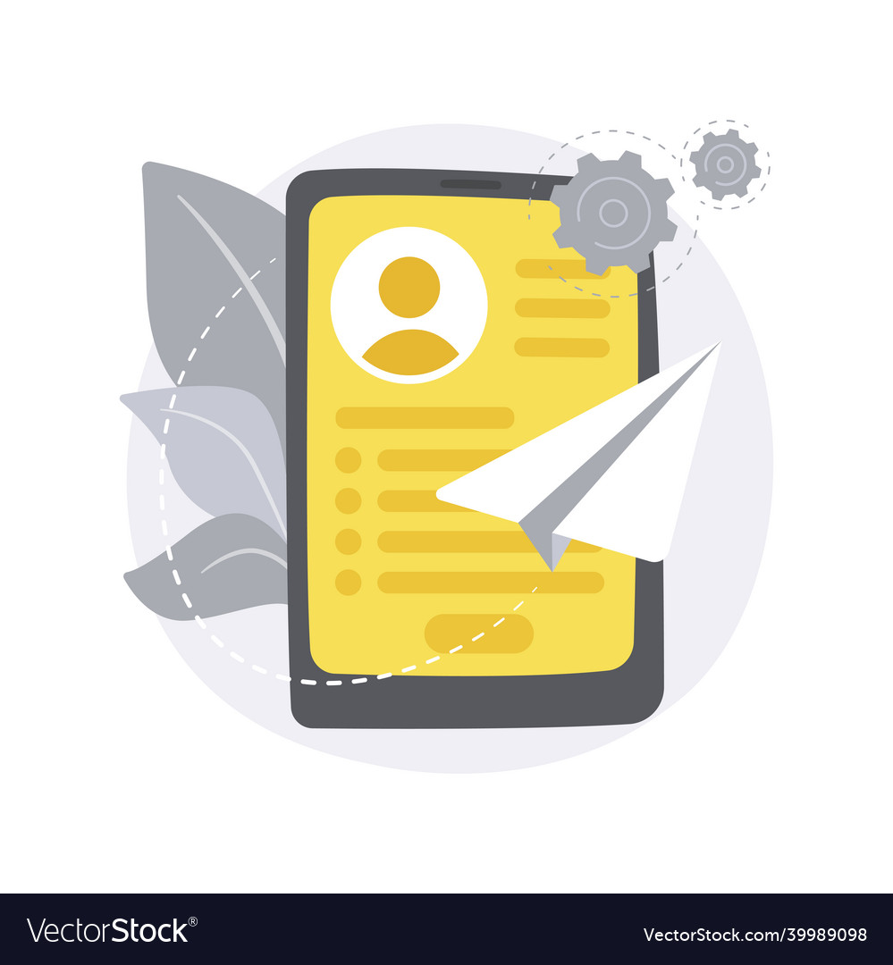 Send your cv abstract concept