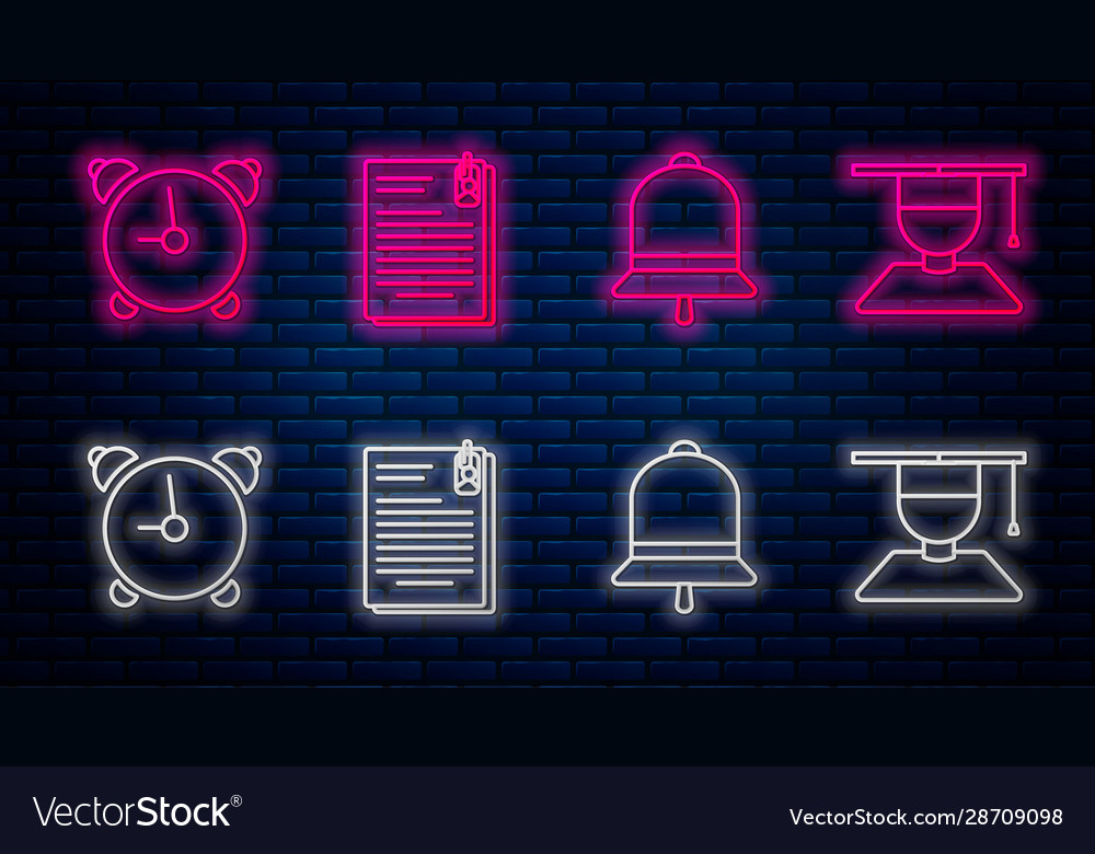 Set line file document and paper clip ringing