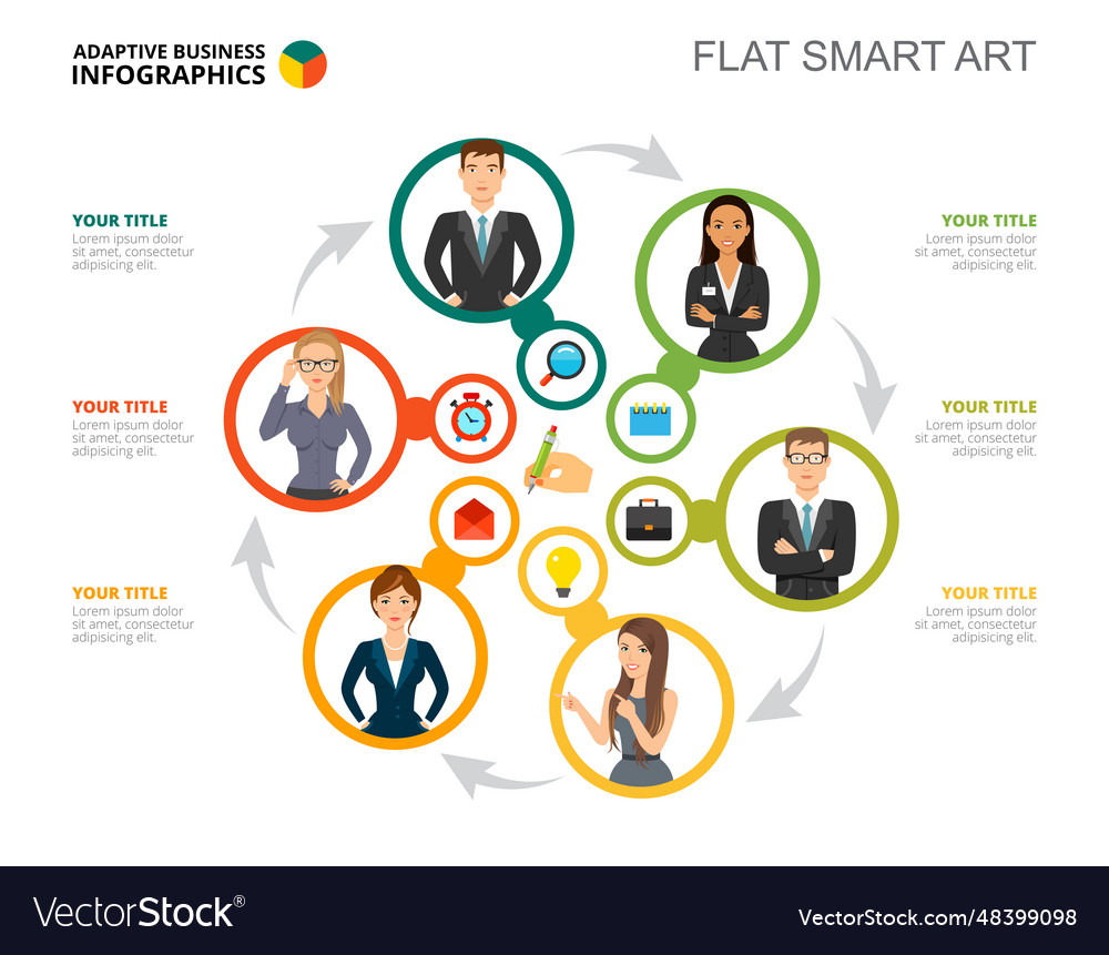 Workflow cycle slide template