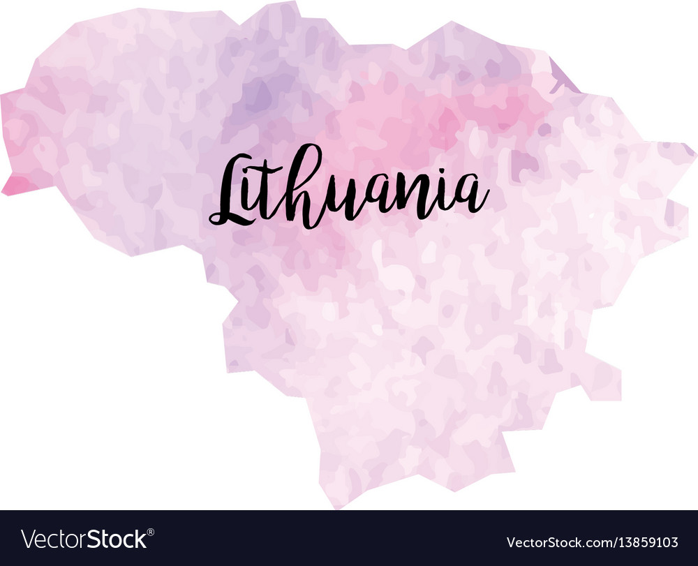 Abstract lithuania map Vector Image Abstract lithuania map