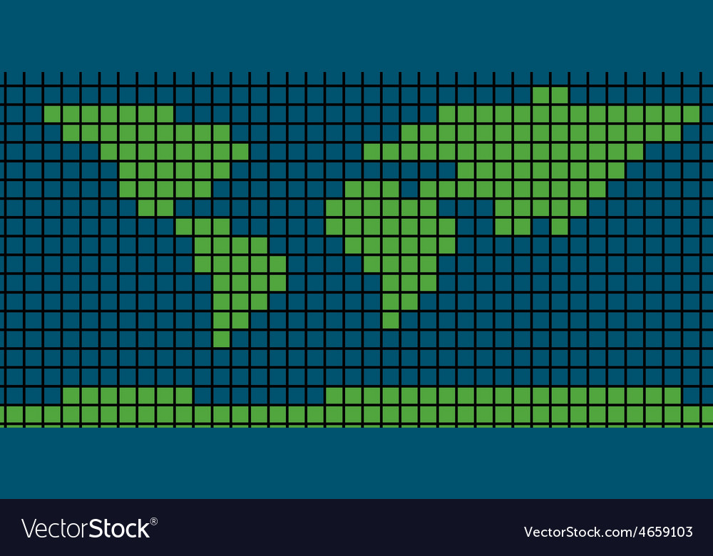 Abstract world map
