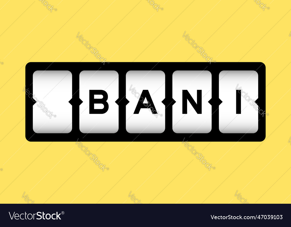 Black Color In Word Bani Brittle Anxious Vector Image black-color-in-word-bani-brittle-anxious-vector-image