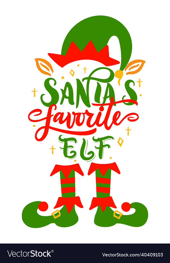 Süße Weihnachten Elf Illustration