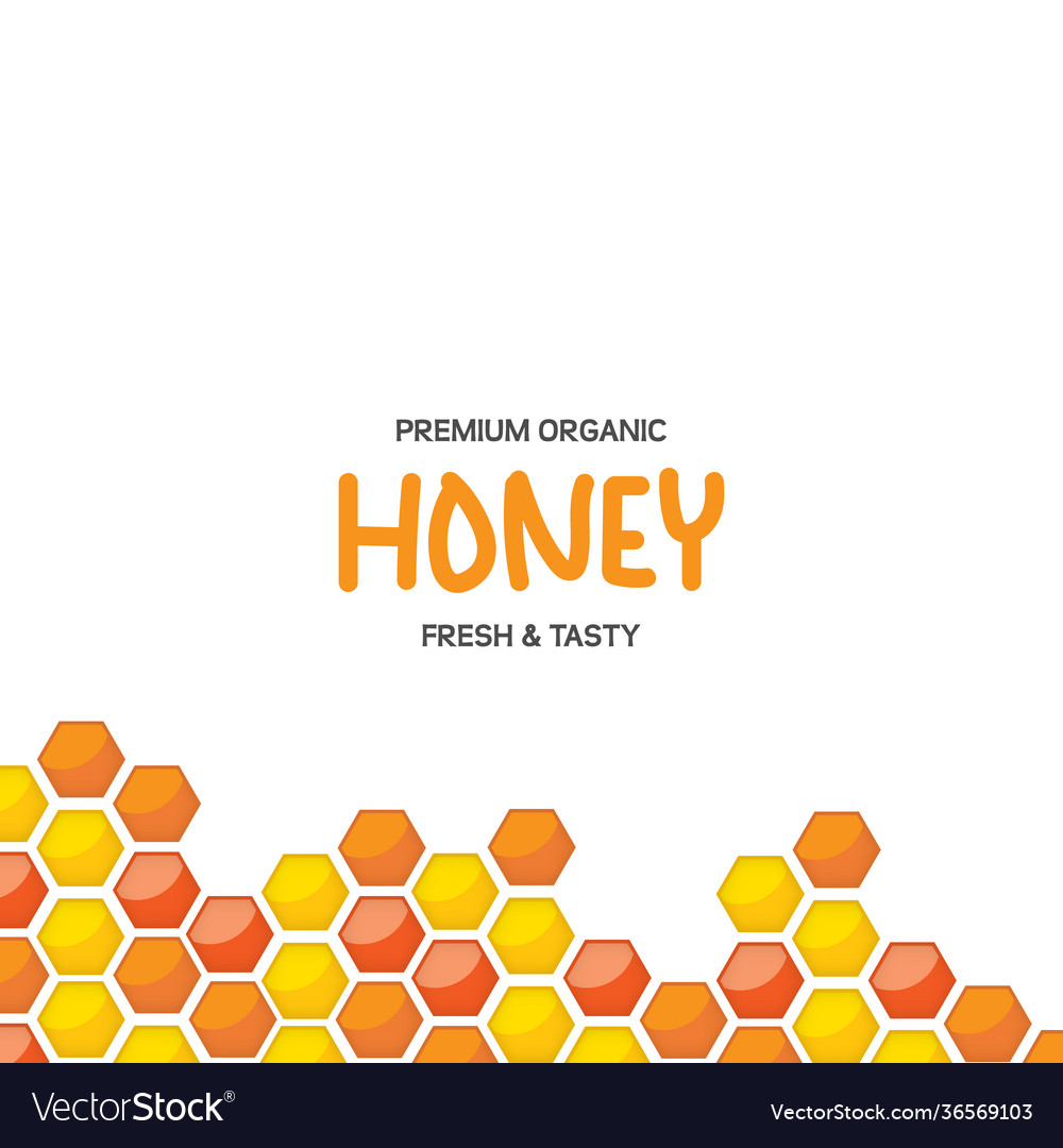 Hexagonal honeycomb pattern design template