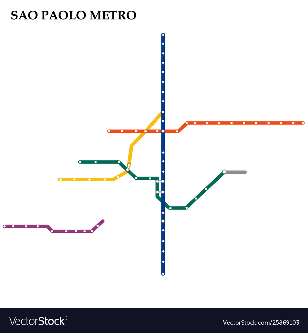 Map metro subway Royalty Free Vector Image - VectorStock