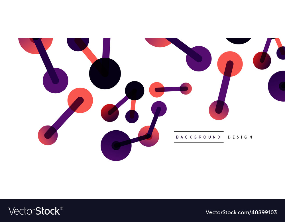 Network concept abstract background dots vector image Network concept abstract background dots