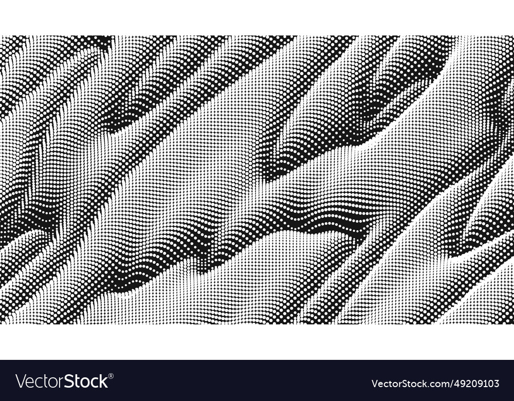 Point wave noise texture abstract dot background vector image Point wave noise texture abstract dot background