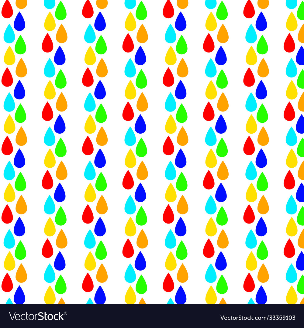 Rain color pattern multicolor drop icon