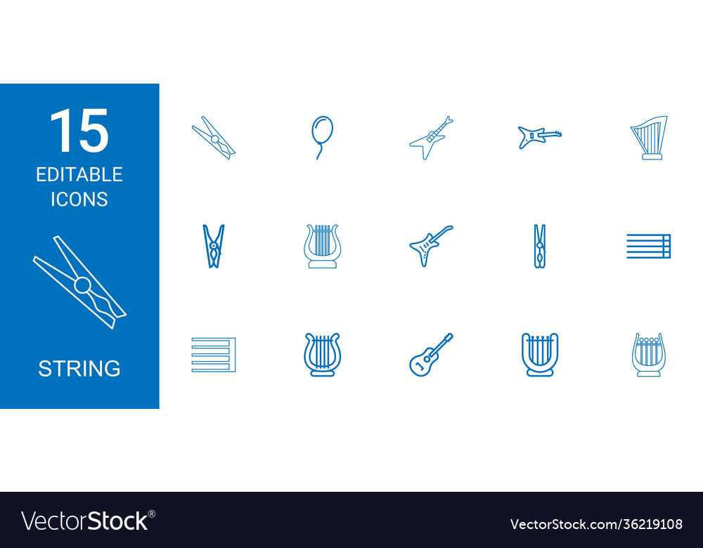 15 string icons