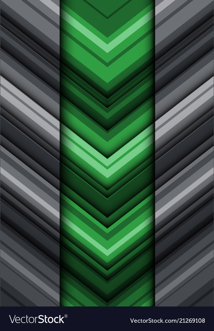 Abstract green gray arrow line pattern direction vector image Abstract green gray arrow line pattern direction