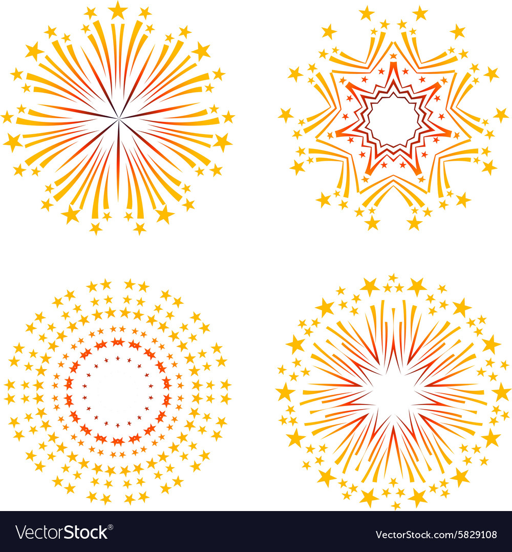 Background design with abstract fireworks