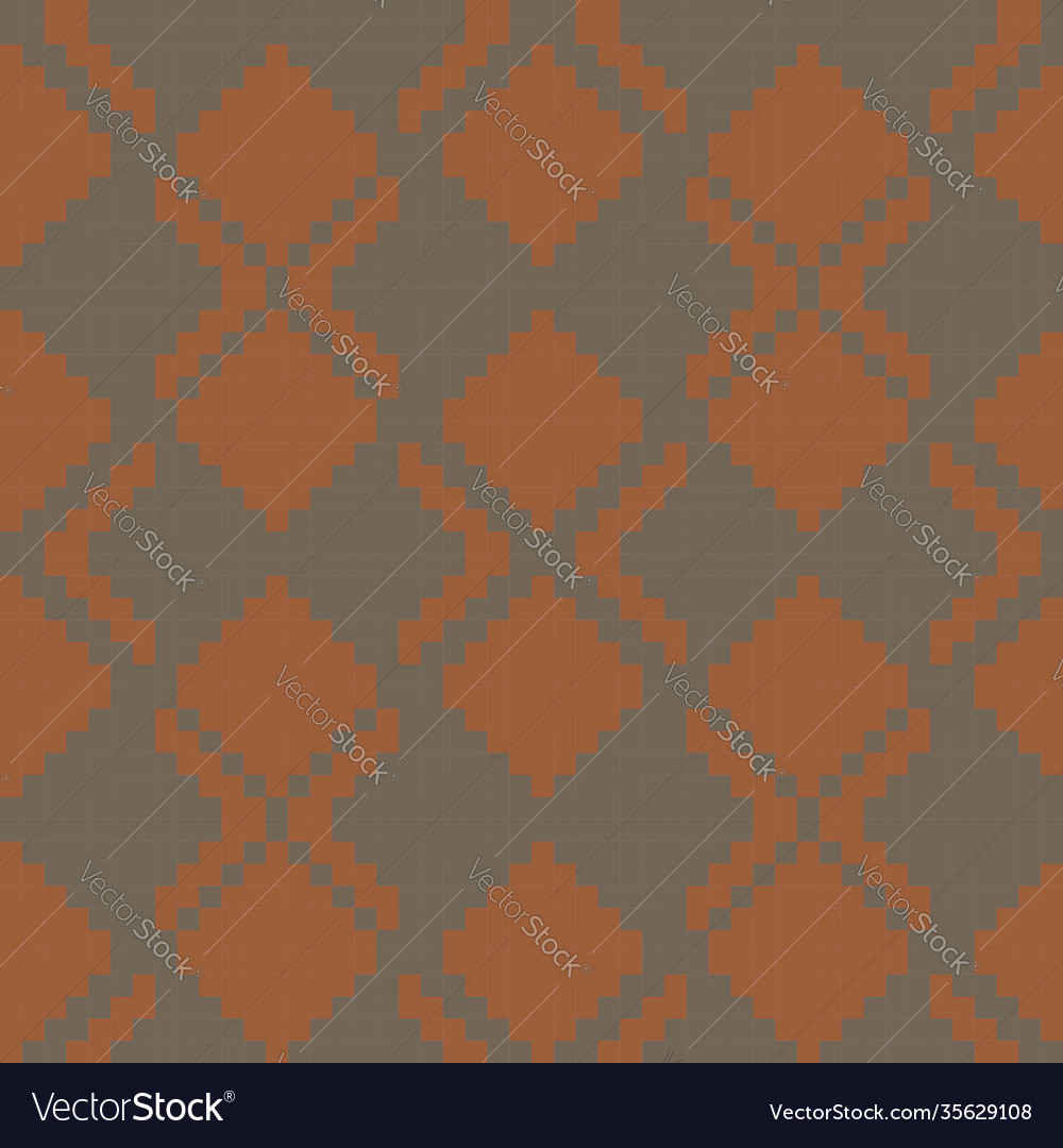 Brown argyle seamless pattern background vector image Brown argyle seamless pattern background