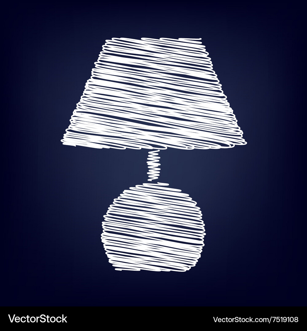 Icon with chalk effect Royalty Free Vector Image