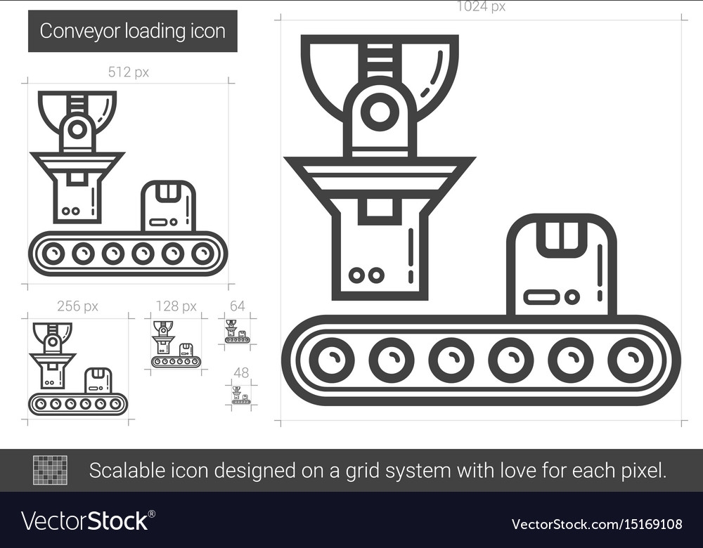 Loading Conveyor Belt Icon