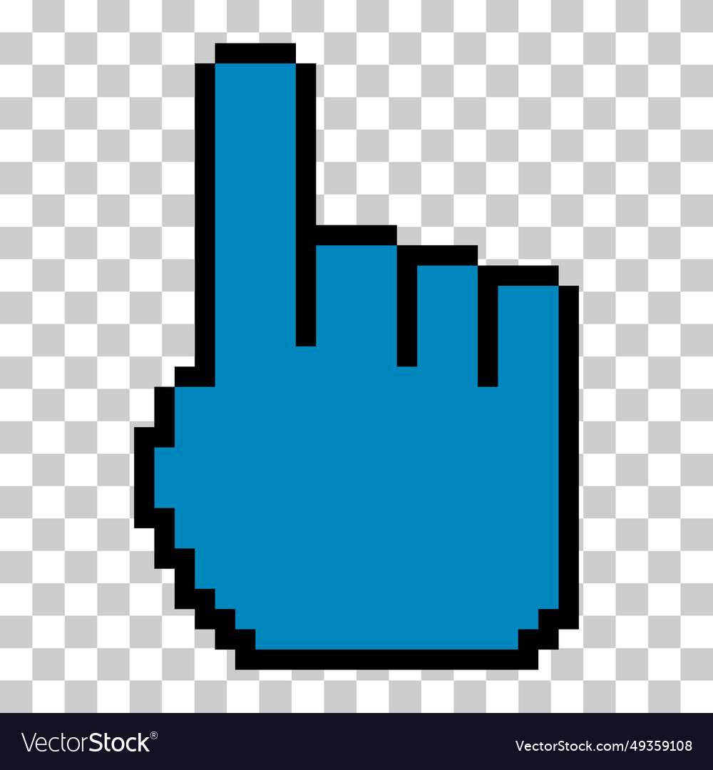 Mouse cursor pixel icon web click symbol computer vector image Mouse cursor pixel icon web click symbol computer