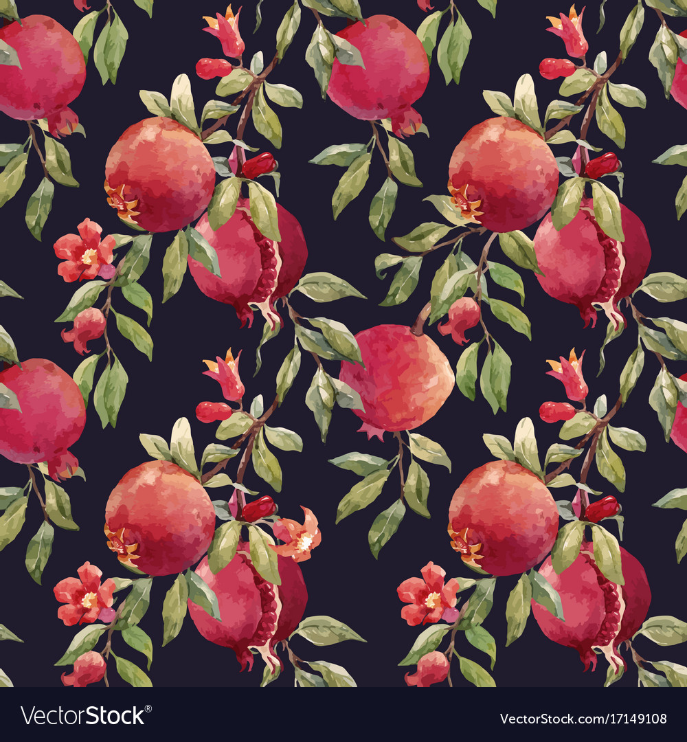 Pomegranate fruit pattern