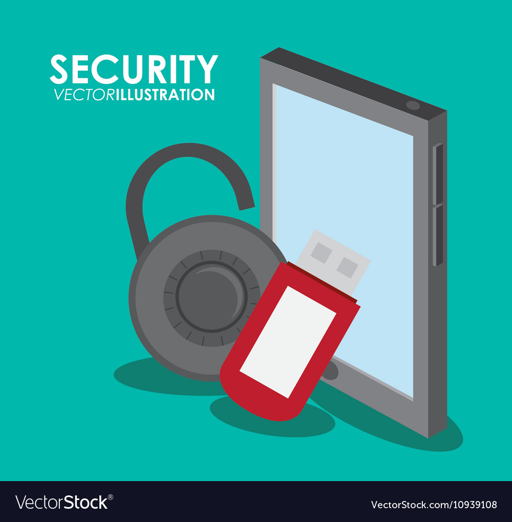 Security system and protection design Royalty Free Vector