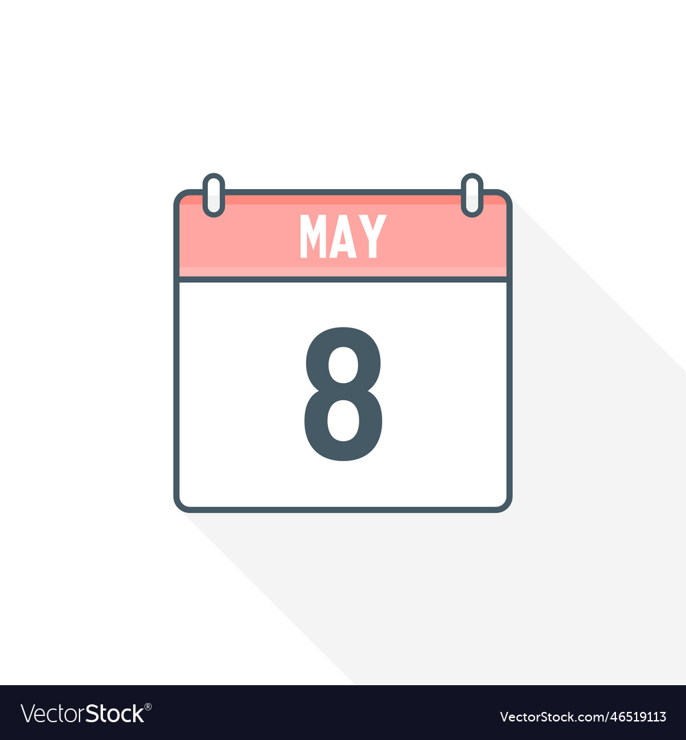 8th-may-calendar-icon-may-8-calendar-date-month-vector-image