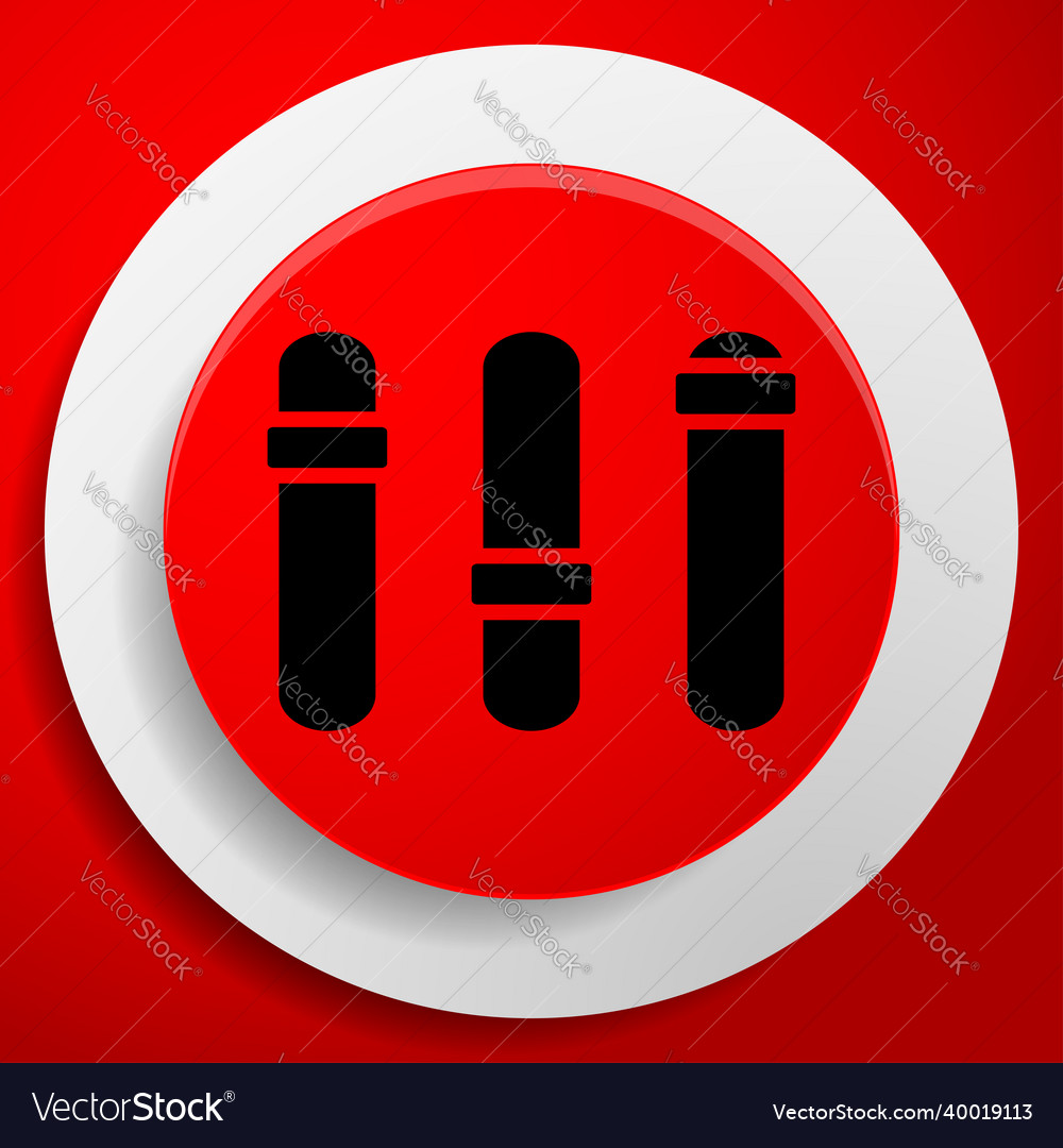 Adjuster slider tuner fader bars with levers knobs vector image Adjuster slider tuner fader bars with levers knobs