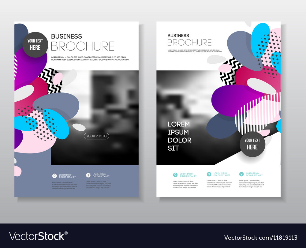 Annual report brochure with text a4 size c