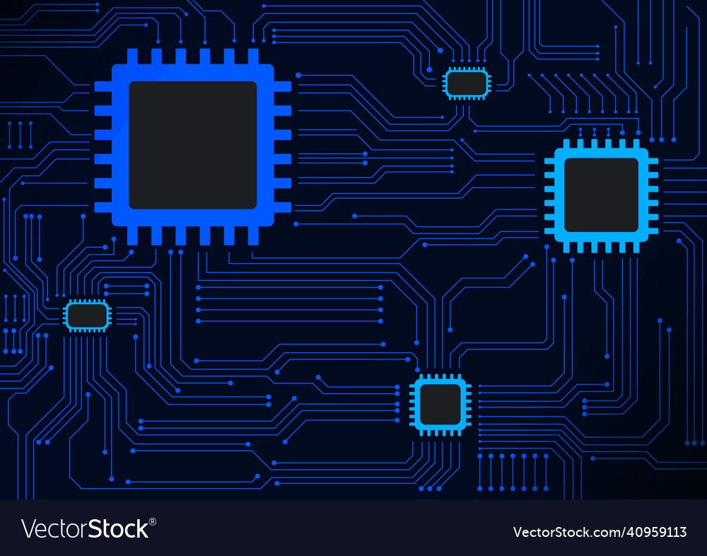 Circuit technology background with hi-tech digital vector image Circuit technology background with hi-tech digital