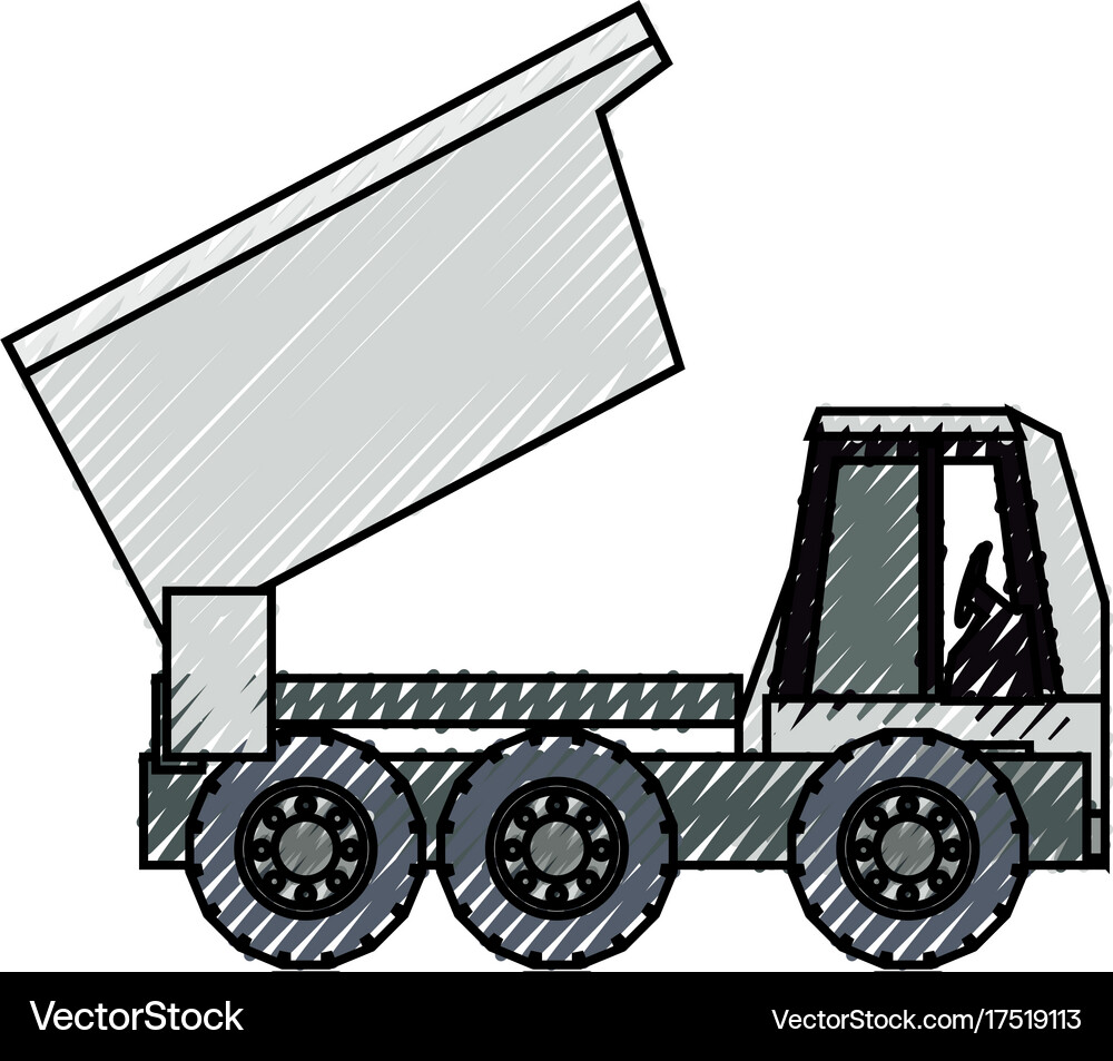 Dump truck Royalty Free Vector Image - VectorStock