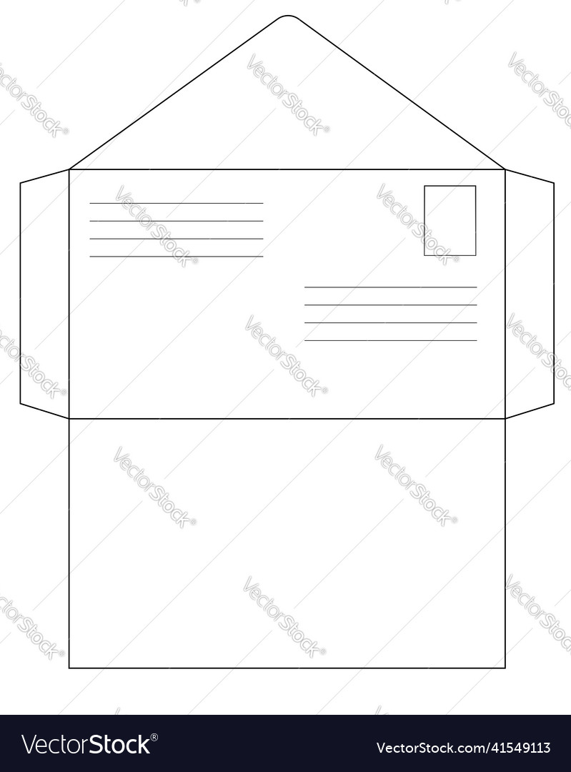 Envelope unfolder for diy - linear template