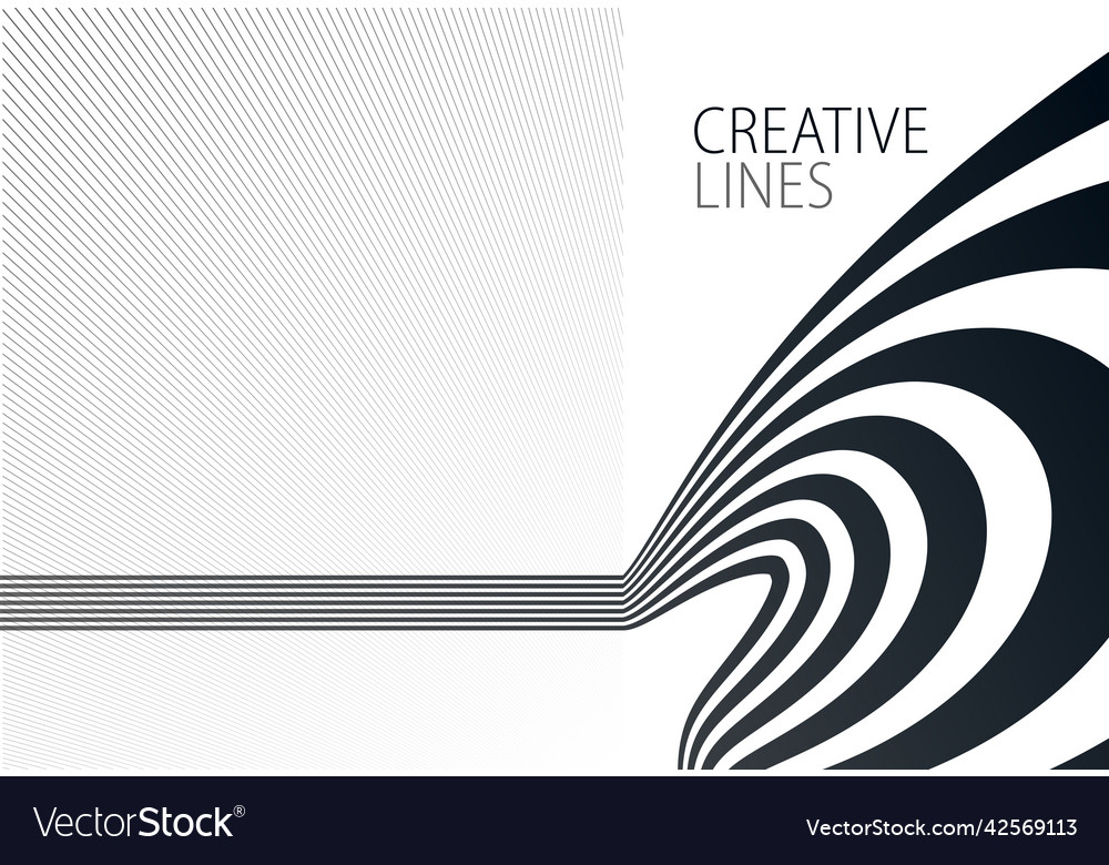 Future lines in 3d perspective abstract vector image Future lines in 3d perspective abstract