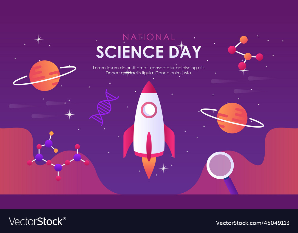 Gradient science twitch background design template