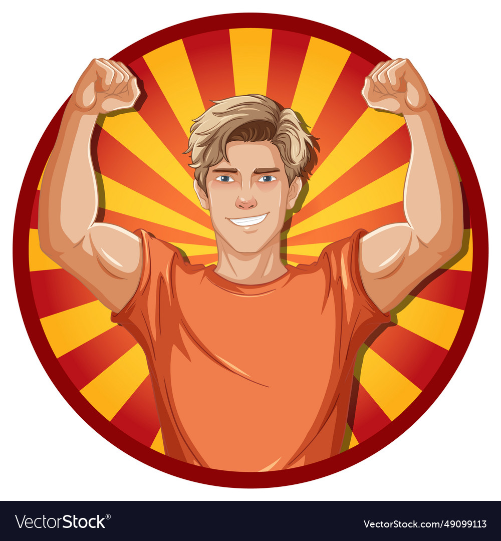 Handsome man cartoon icon