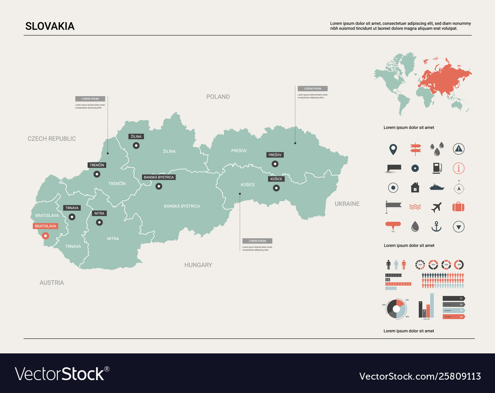 Карта интернета словакия