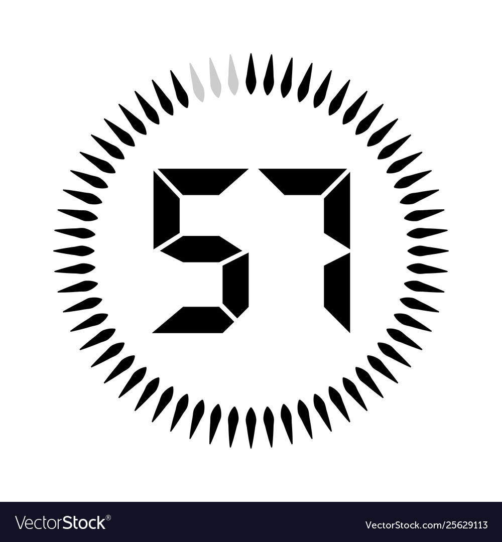 Minutes or seconds timer