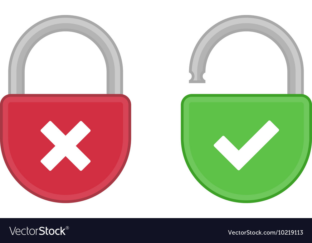Padlock - Open and Closed
