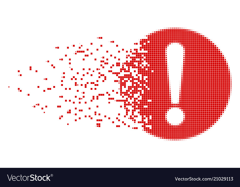Problem fragmented pixel icon Vector Image Problem fragmented pixel icon