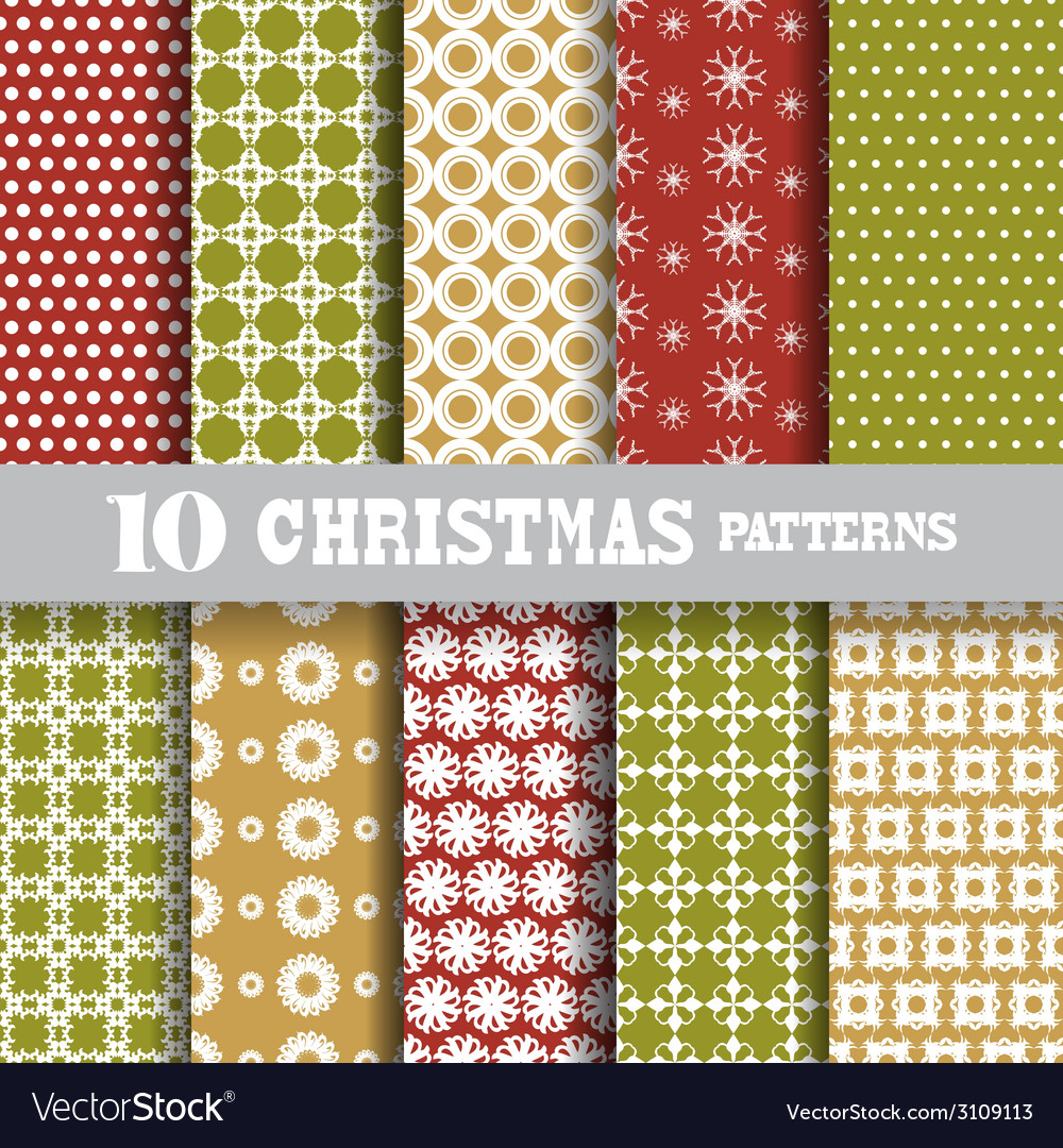 Winter Snowflake Pattern Set