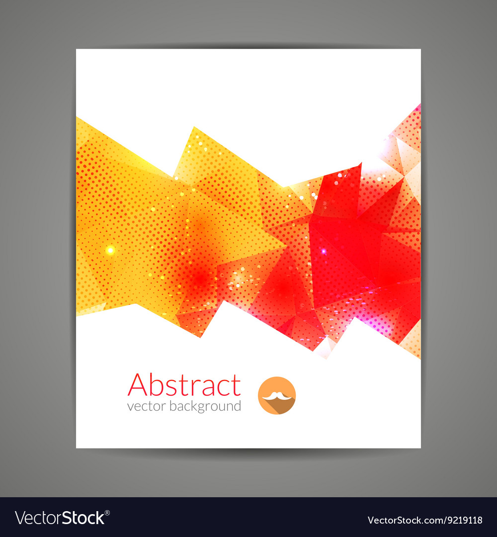 Abstract triangle 3d geometric colorful graphic