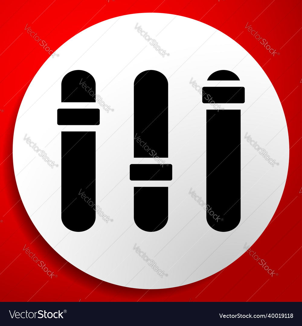 Adjuster slider tuner fader bars with levers knobs