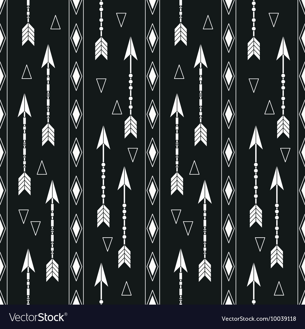 Boho pattern with arrows