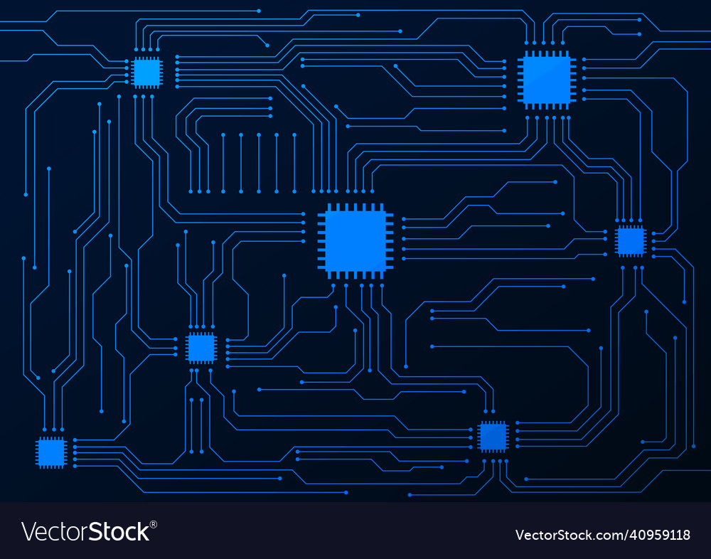 Circuit technology background with hi-tech digital