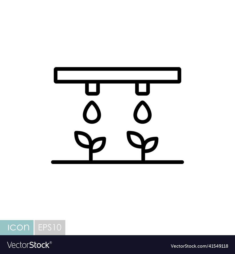 Drip irrigation system icon Royalty Free Vector Image