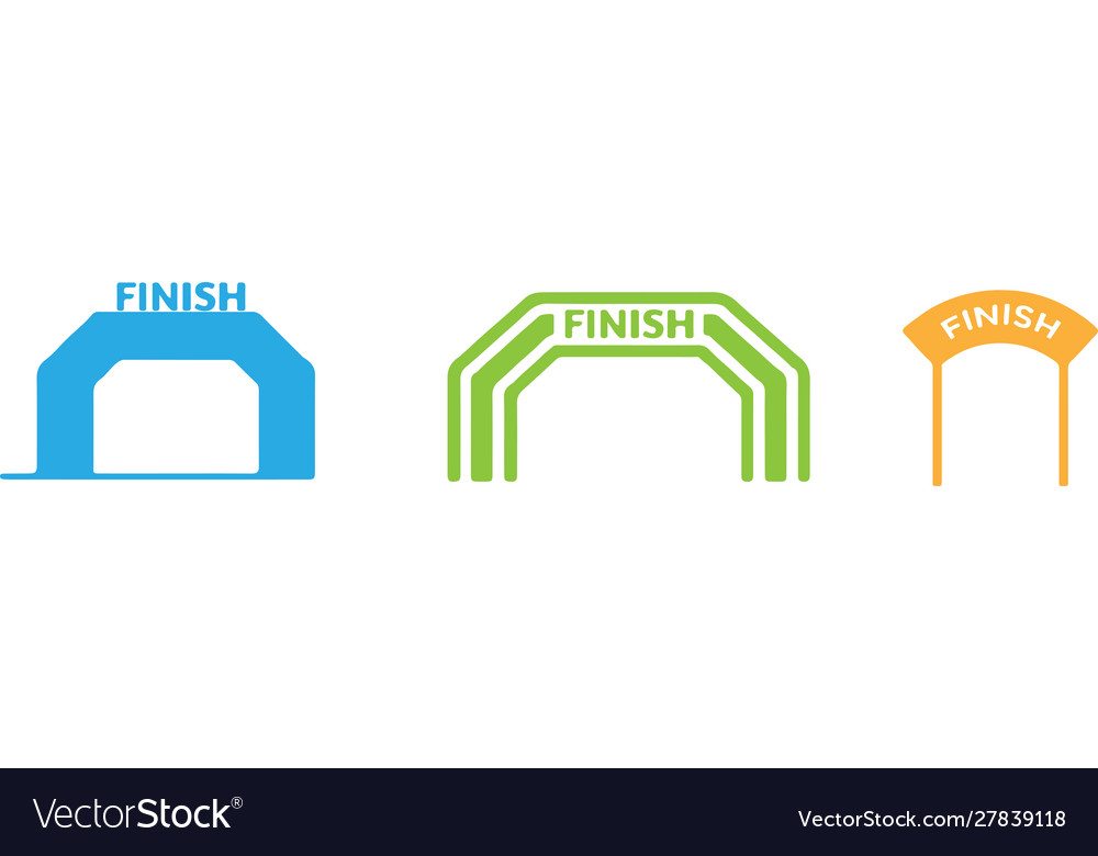 Finish Gate Icon - Race Completion