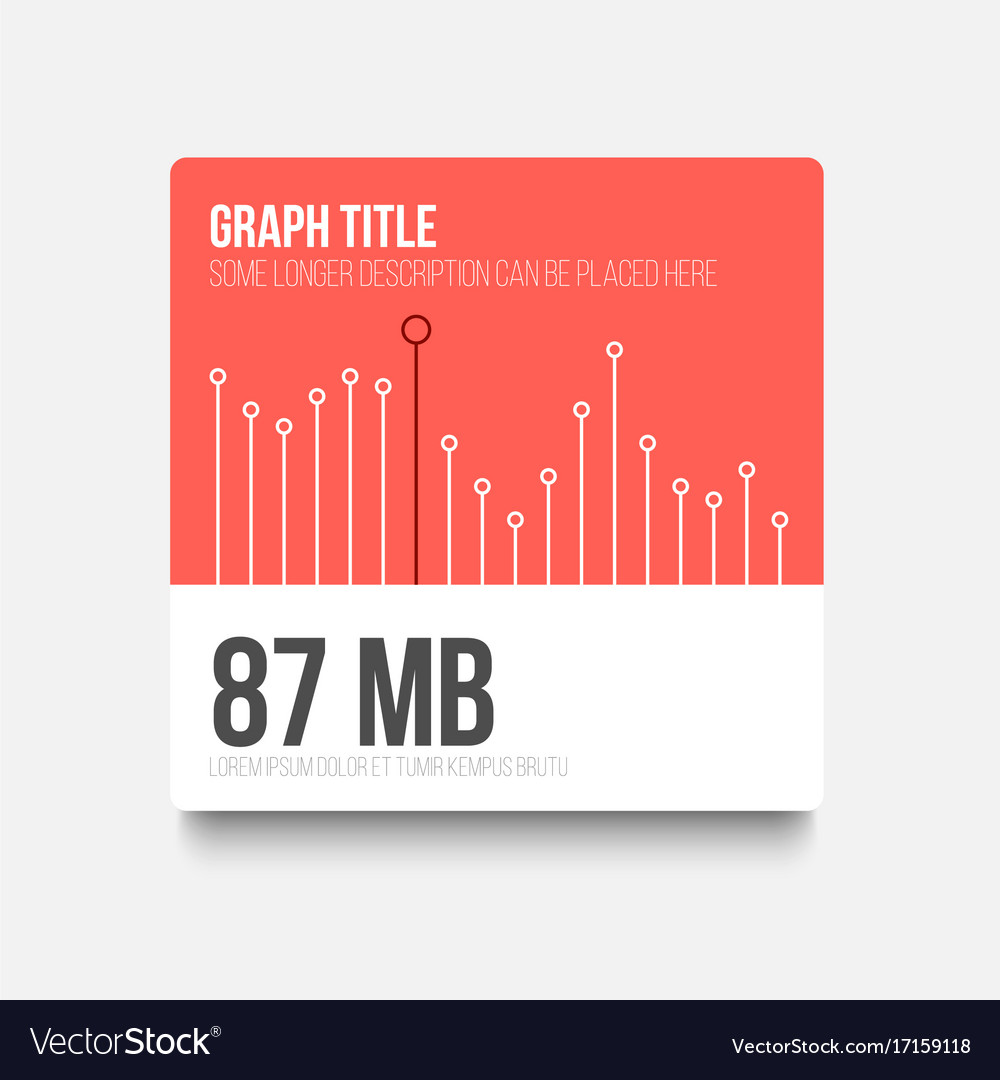 Flat user interface ui of graph