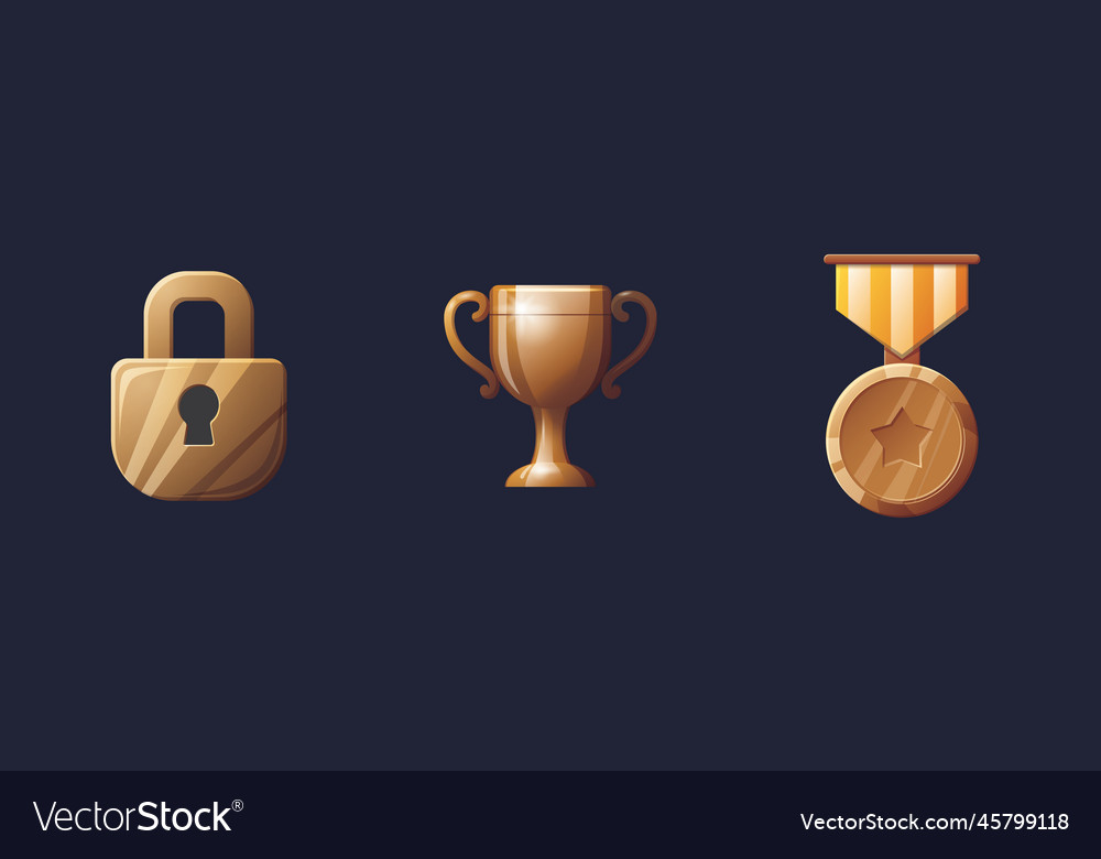Game ui assets set gaming user interface icons vector image Game ui assets set gaming user interface icons