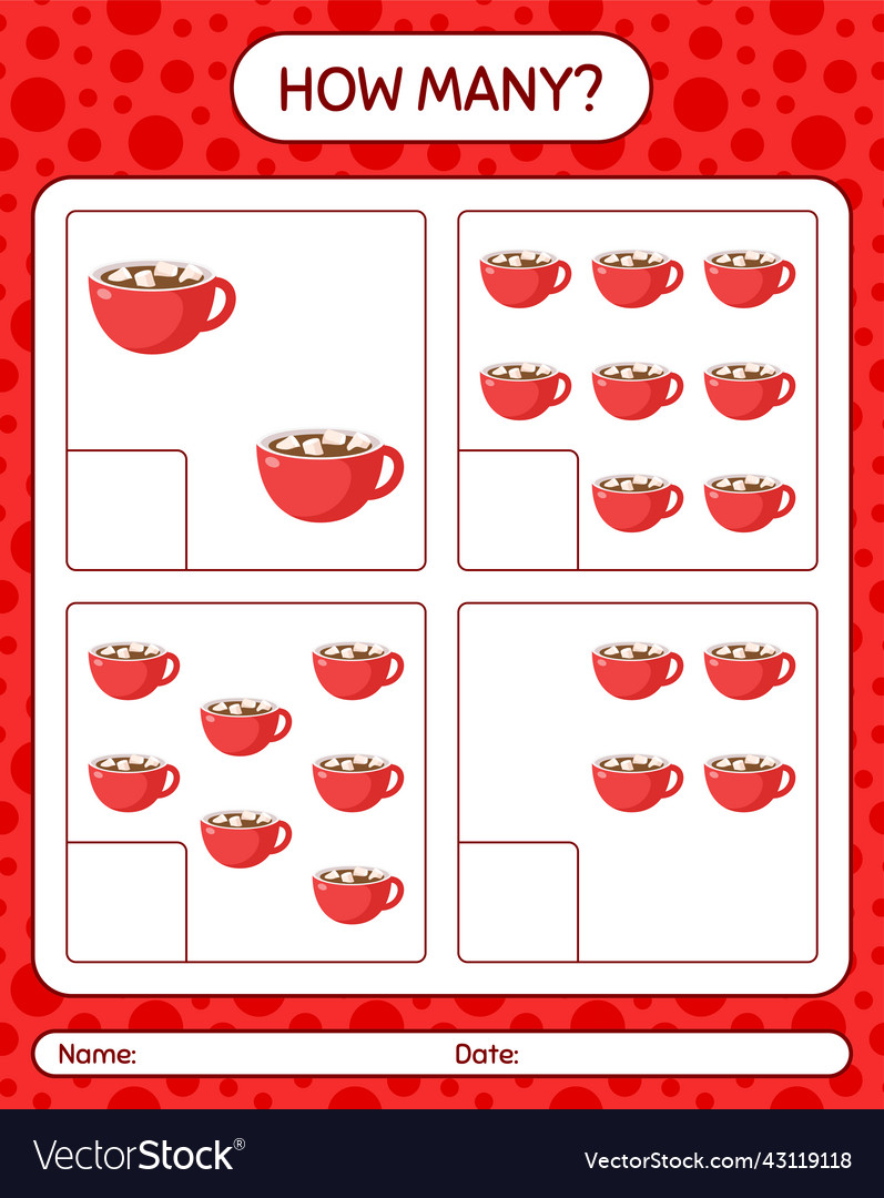 How many counting game with marshmallow on hot