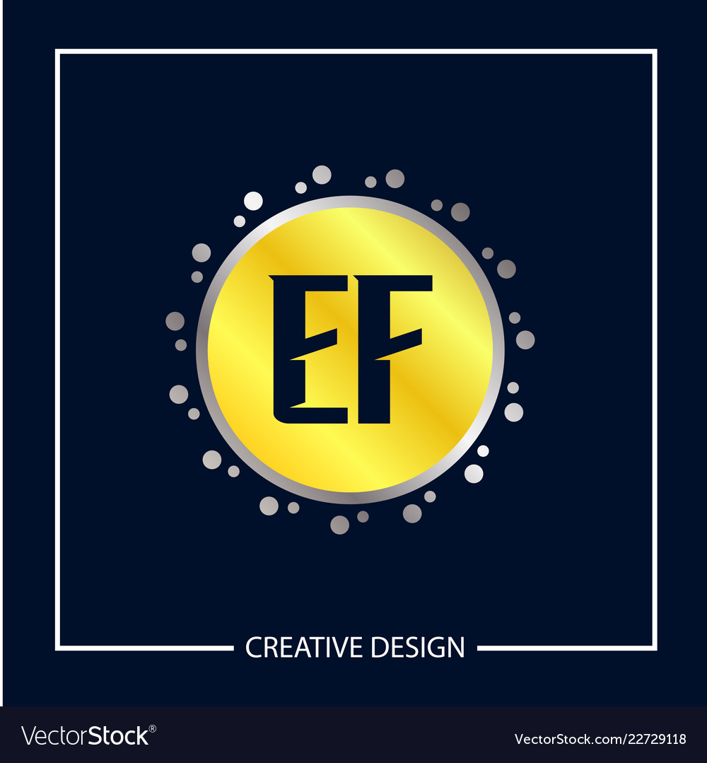Original Buchstaben ef Logo Vorlage Design vector image Original Buchstaben ef Logo Vorlage Design