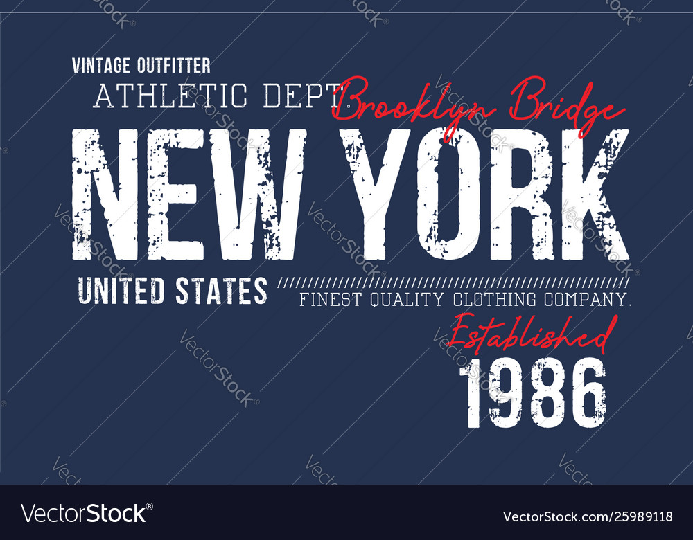 NYC Athletic Typography T-Shirt